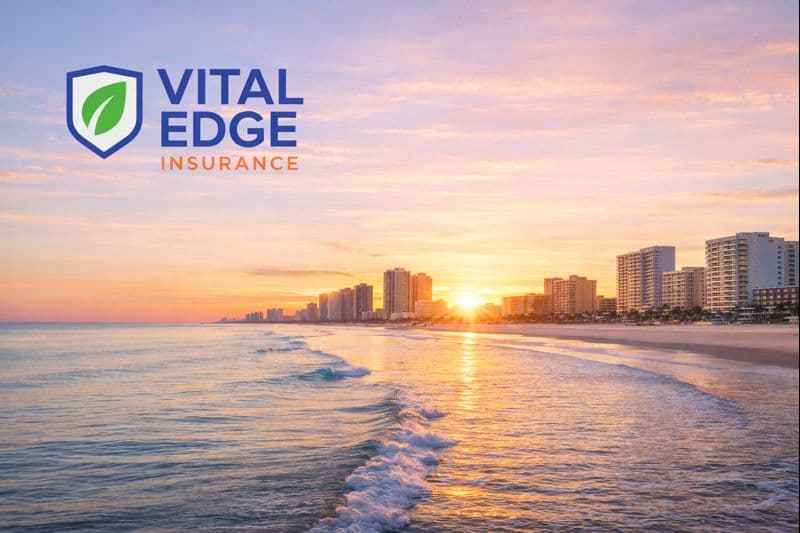 Florida coastline at sunset